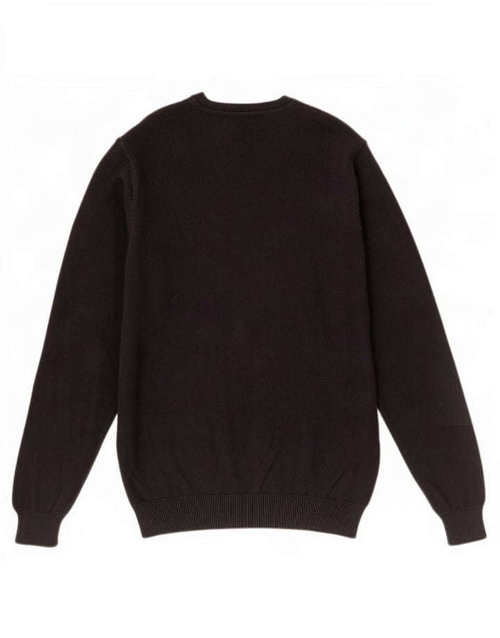 Marks & Spencer Herre Regular Fit V-hals sweater Medium Sort Bomuld