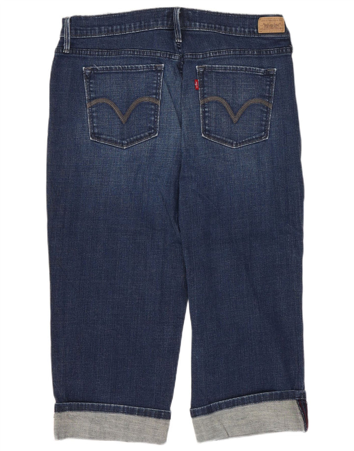 Levi's Dame 515 Capri Jeans US 10 Large W32 L20 Marineblå Bomuld