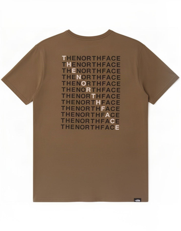 The North Face Herre Grafisk T-Shirt Top Medium Khaki