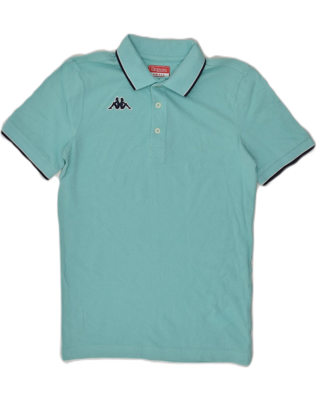 KAPPA Mens Polo Shirt Small Turquoise Cotton | Vintage Kappa | Thrift | Second-Hand Kappa | Used Clothing | Messina Hembry 