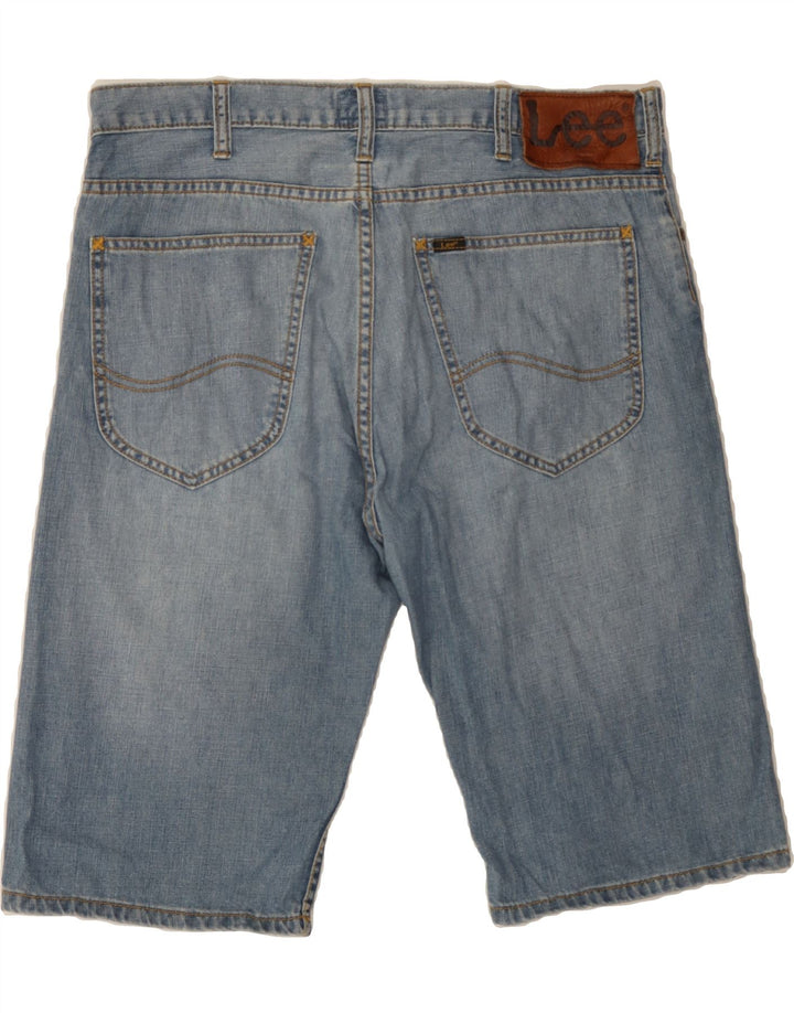 LEE Mens Rider Denim Shorts W32 Medium Blue Cotton Vintage Lee and Second-Hand Lee from Messina Hembry 