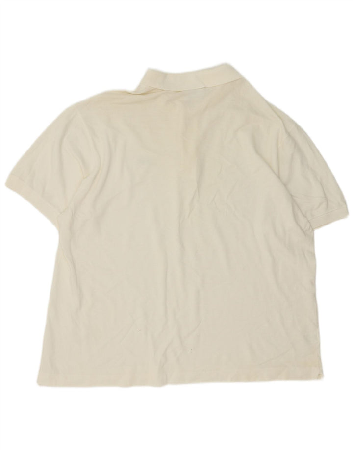 Lacoste Polo Shirt til mænd Størrelse 6 XL Hvid Bomuld