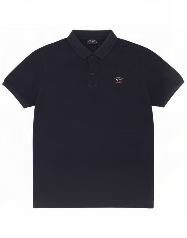 Paul & Shark Herre Yachting Polo Shirt Medium Navy Blue Cotton