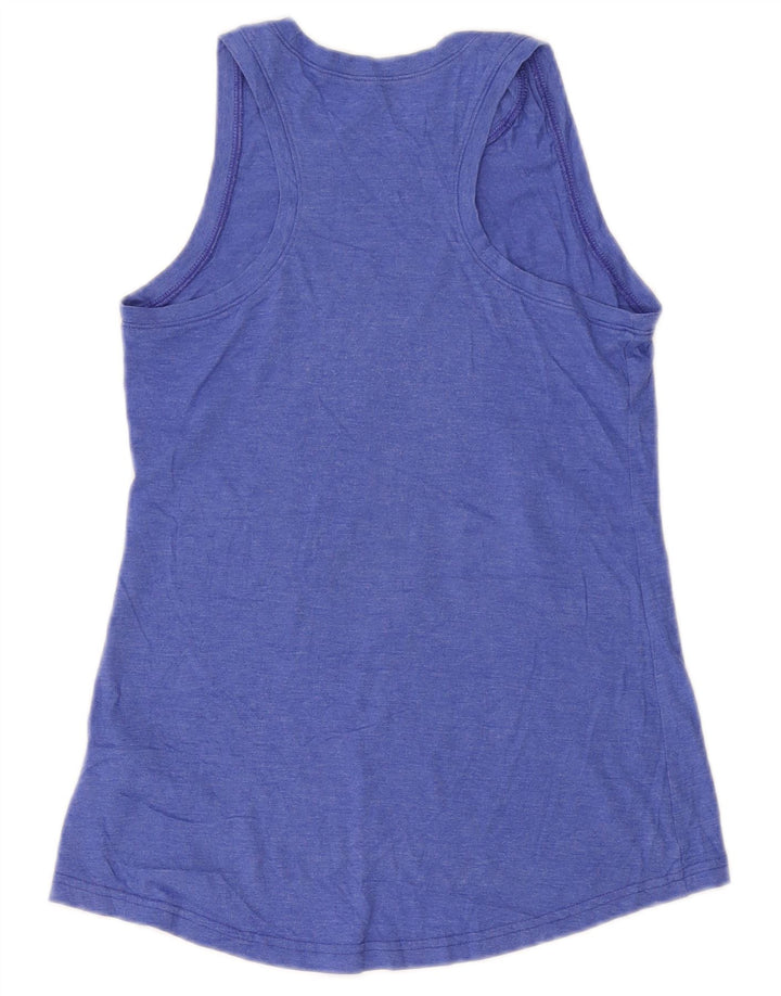 REEBOK Damevest Top UK 8 Small Blue Polyester