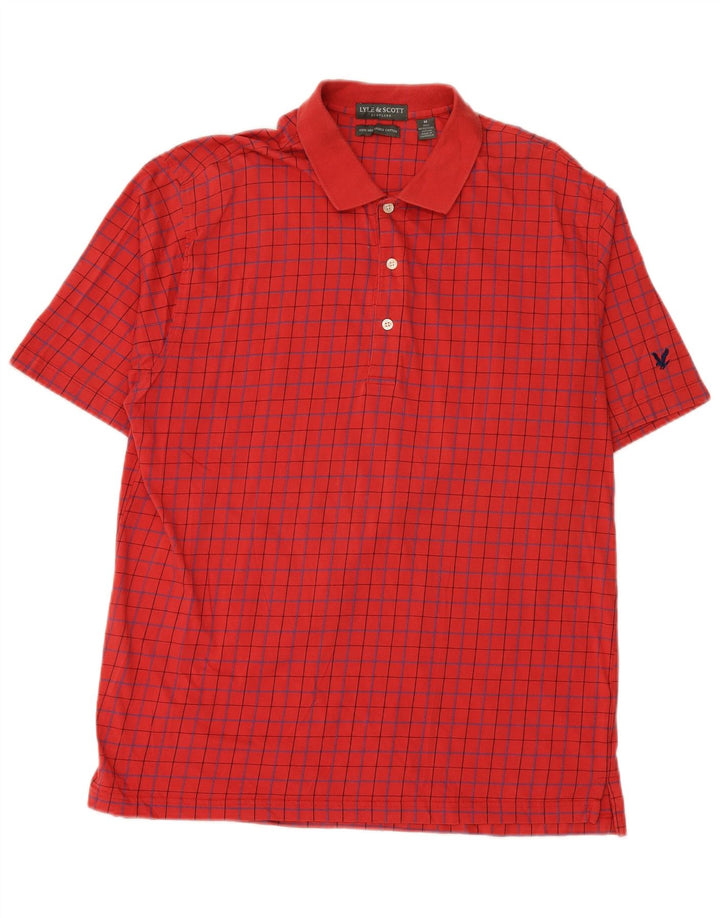 LYLE & SCOTT Poloshirt til mænd Medium rød ternet bomuld
