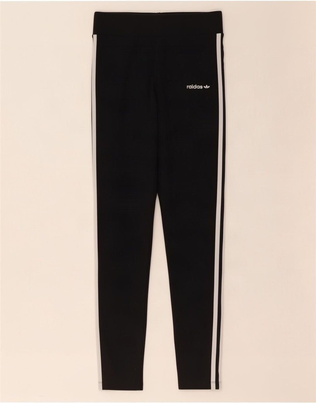 Adidas Dame Leggings UK 12 Medium Sort Bomuld