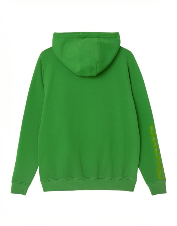 Kappa Mens Graphic Hoodie Jumper Medium Green Cotton