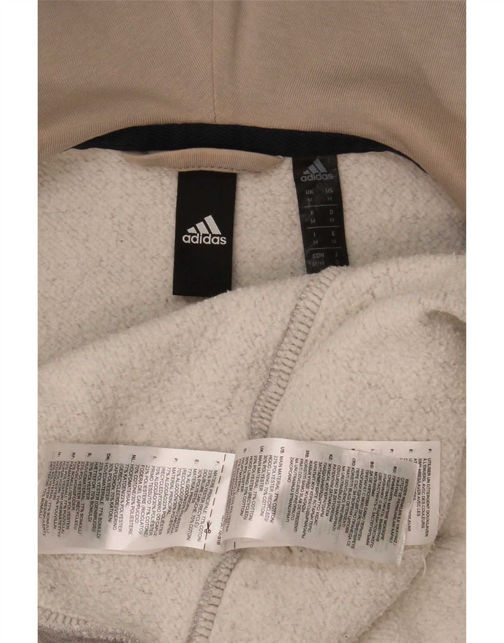 Adidas Herre 3D Arc Zip Hoodie Sweater Medium Grey Bomuld