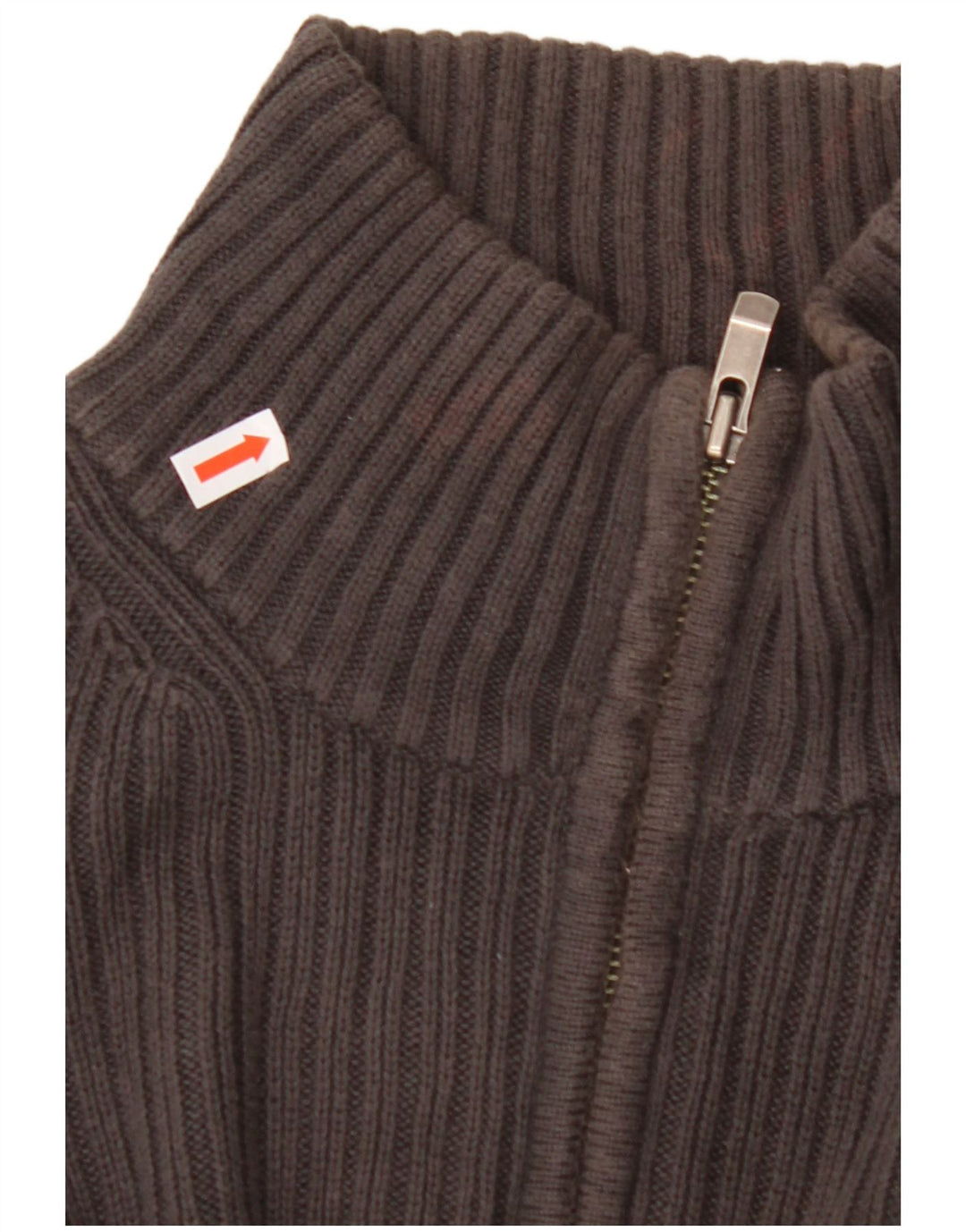 CALVIN KLEIN Herre sweater med lynlåshals Stor grå bomuld