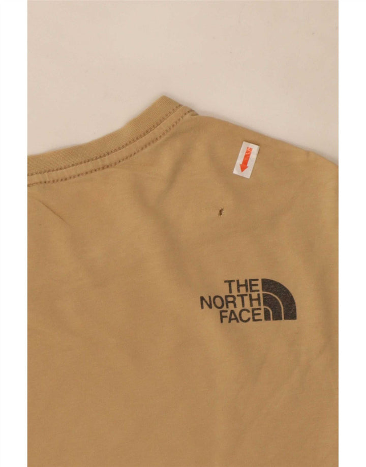 The North Face Herre grafisk T-shirt Top Medium Beige Bomuld