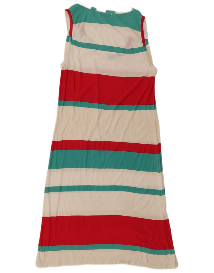 Byblos Dame Ærmeløs Basic Dress UK 10 Small Multicolored Striped