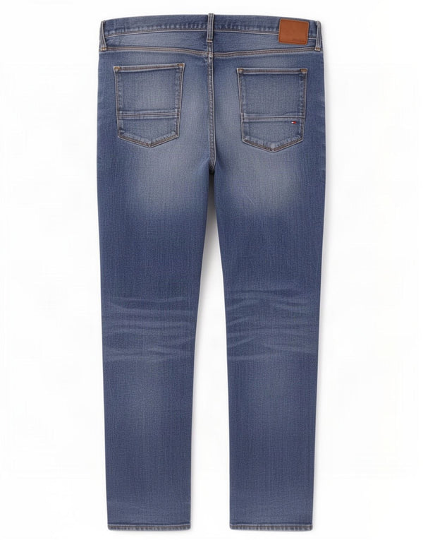 Tommy Hilfiger Mens Denton Straight Jeans W38 L30 Blue Cotton