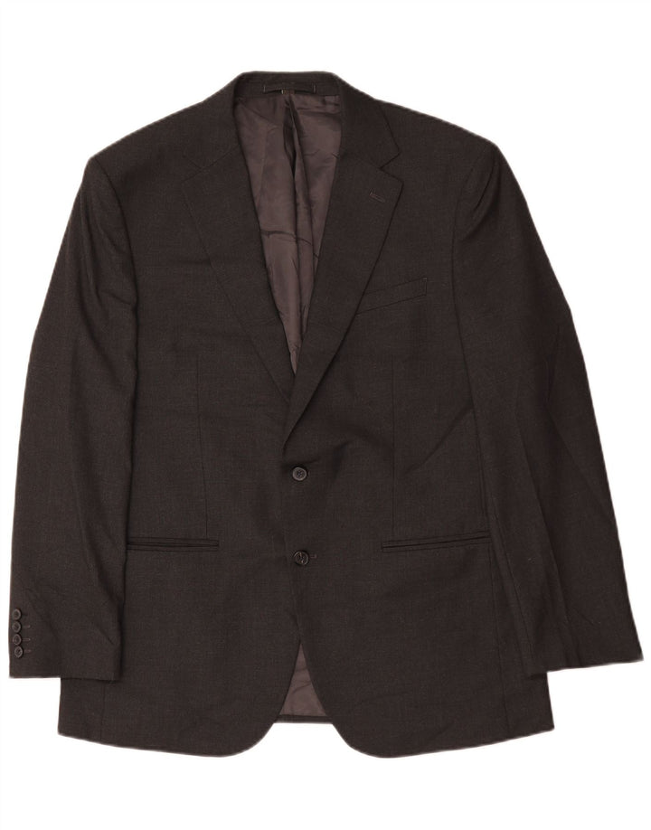 Marks & Spencer Herre 2-knaps blazerjakke UK 42 Stor grå polyester