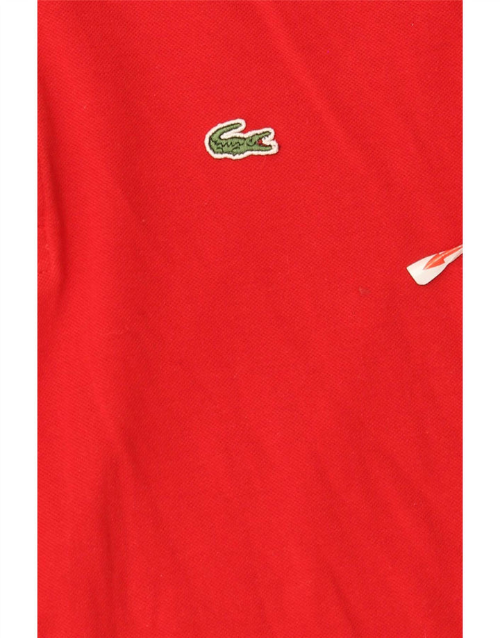 Lacoste Langærmet Polo Shirt til mænd Størrelse 3 Lille Rød Bomuld