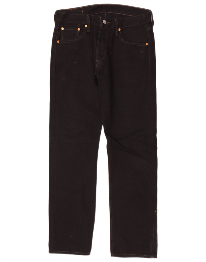 Levi's Herre 501 lige jeans W30 L30 sort bomuld