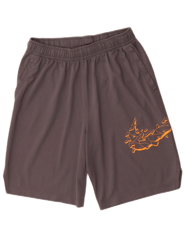 NIKE Drenge Dri Fit grafiske sportsshorts 13-14 år XL Grå polyester