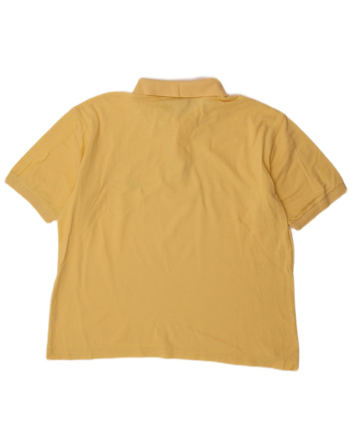 Navigare Poloshirt til mænd Medium gul bomuld