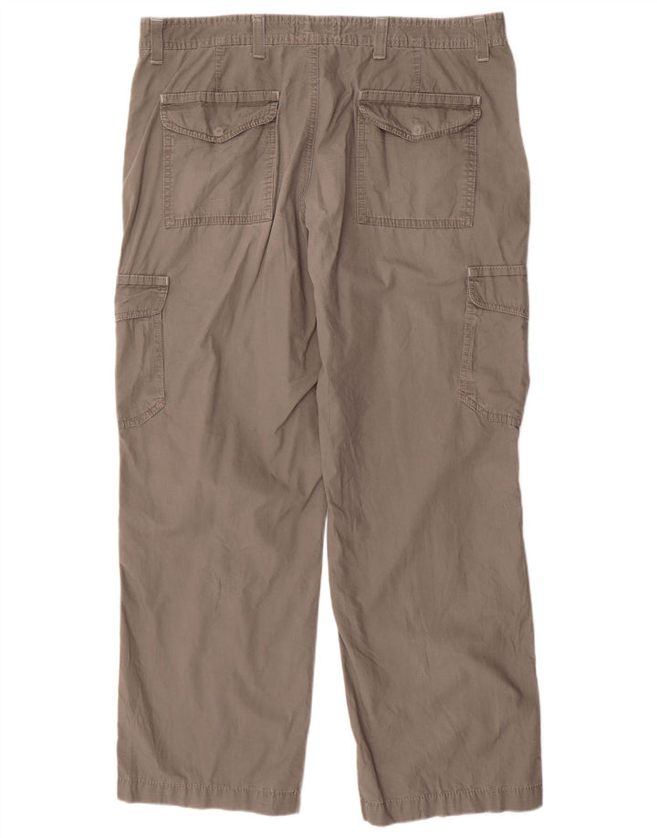 Marks & Spencer Herre Blue Harbor Straight Cargo Bukser W38 L31 Grå