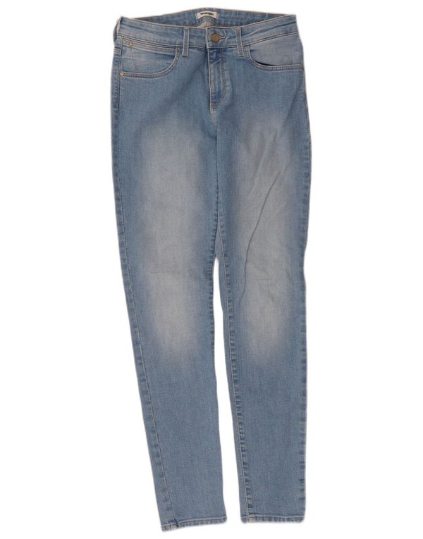 Wrangler Dame Skinny Jeans W28 L32 Blå Bomuld
