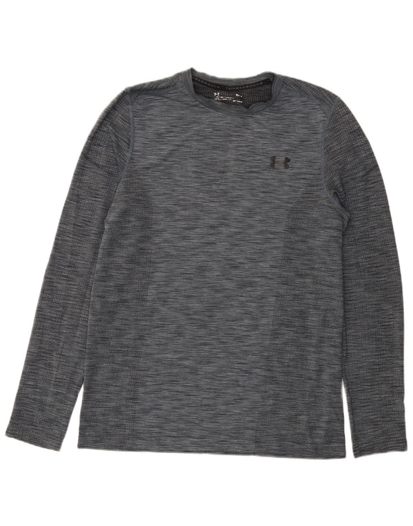 Under Armour Herre Heat Gear Top Langærmet Medium Grey Flecked