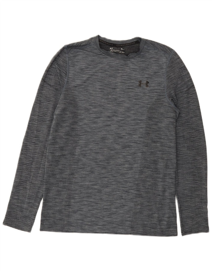Under Armour Herre Heat Gear Top Langærmet Medium Grey Flecked