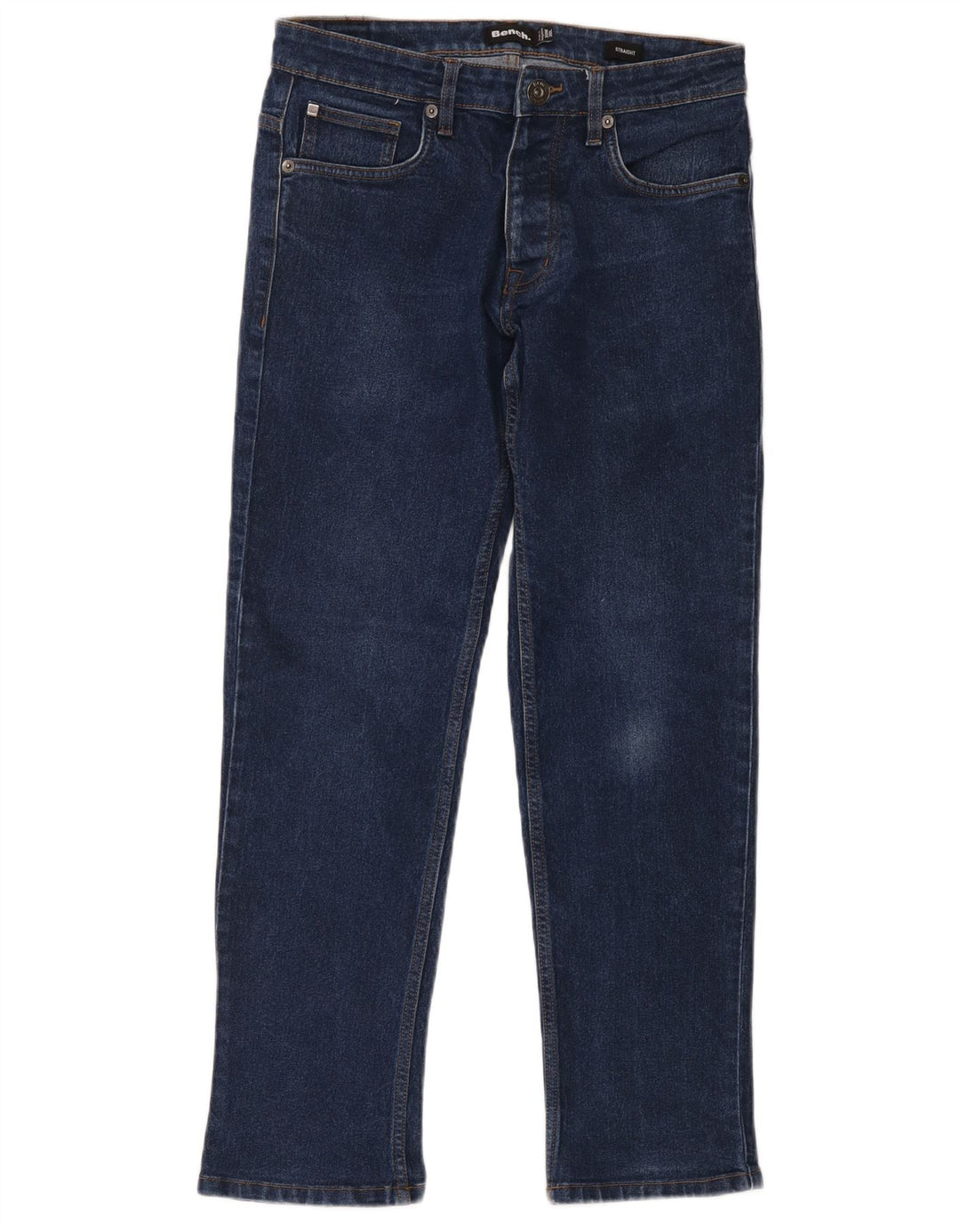 Bænk lige herre jeans W30 L30 Marineblå bomuld