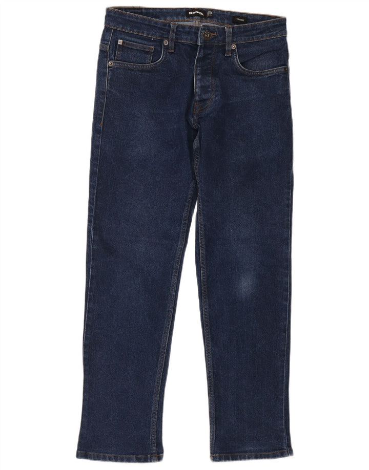 Bænk lige herre jeans W30 L30 Marineblå bomuld