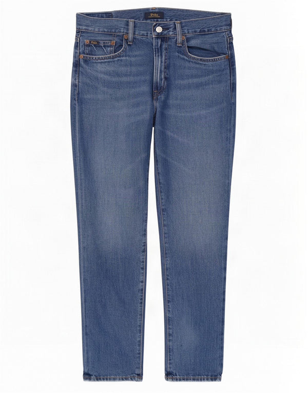 Polo Ralph Lauren Dame tilspidsede jeans W26 L27 Blå Bomuld