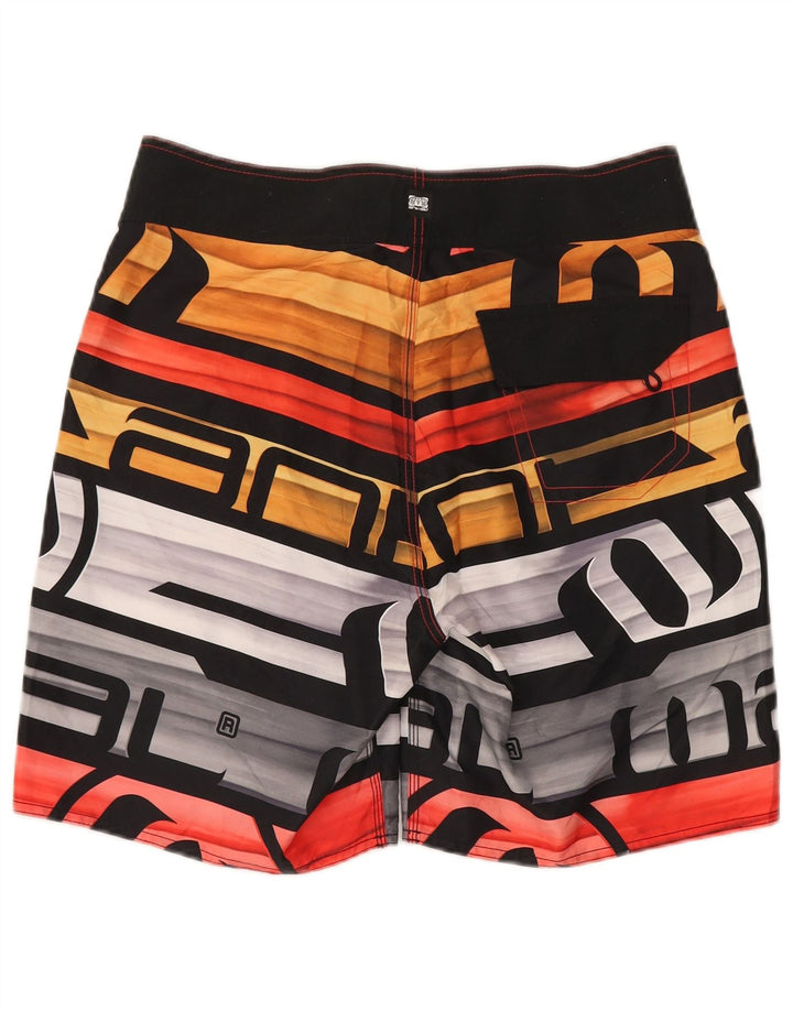ANIMAL Herre grafiske badeshorts store flerfarvede stribede polyester