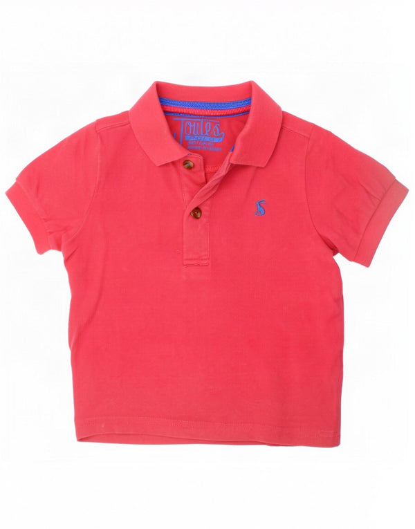 Joules Boys Polo Shirt 3-4 År Pink Bomuld