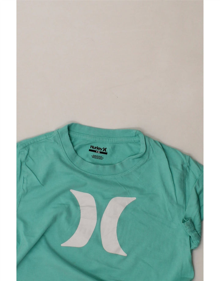 HURLEY Boys Graphic T-Shirt Top 7-8 Years Small  Blue Cotton Vintage Hurley and Second-Hand Hurley from Messina Hembry 