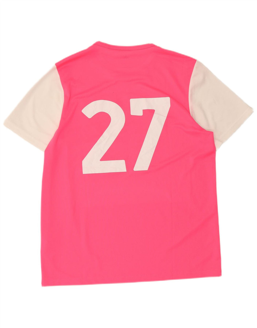 ADIDAS Herre Climalite Grafisk T-Shirt Top Stor Pink Colourblock Polyester