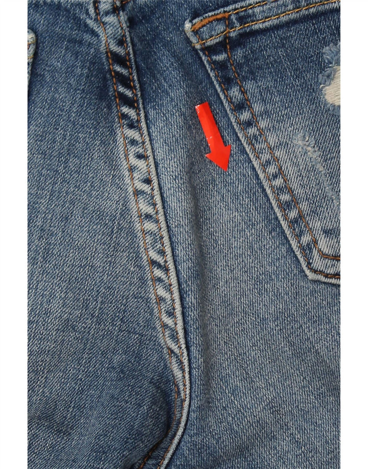 ZARA Womens Distressed Cropped Jeans EU 36 XS W26 L25 Blue Vintage Zara and Second-Hand Zara from Messina Hembry 