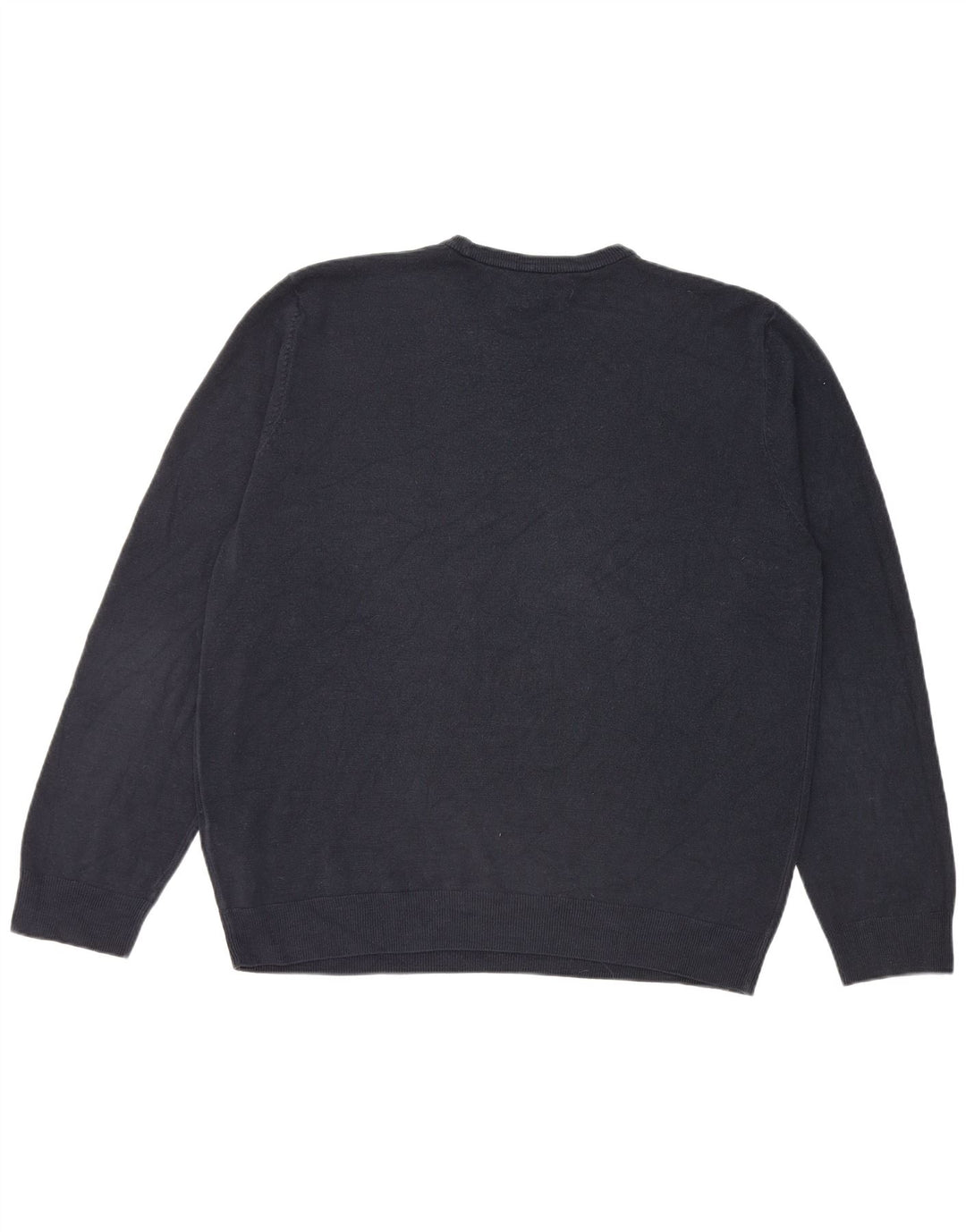 Marks & Spencer Herretrøje med rund hals 2XL marineblå akryl