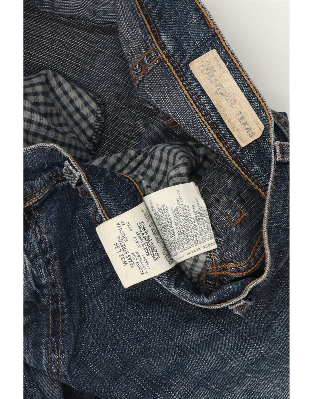 Wrangler Herre Texas Straight Jeans W32 L34 Blå Bomuld