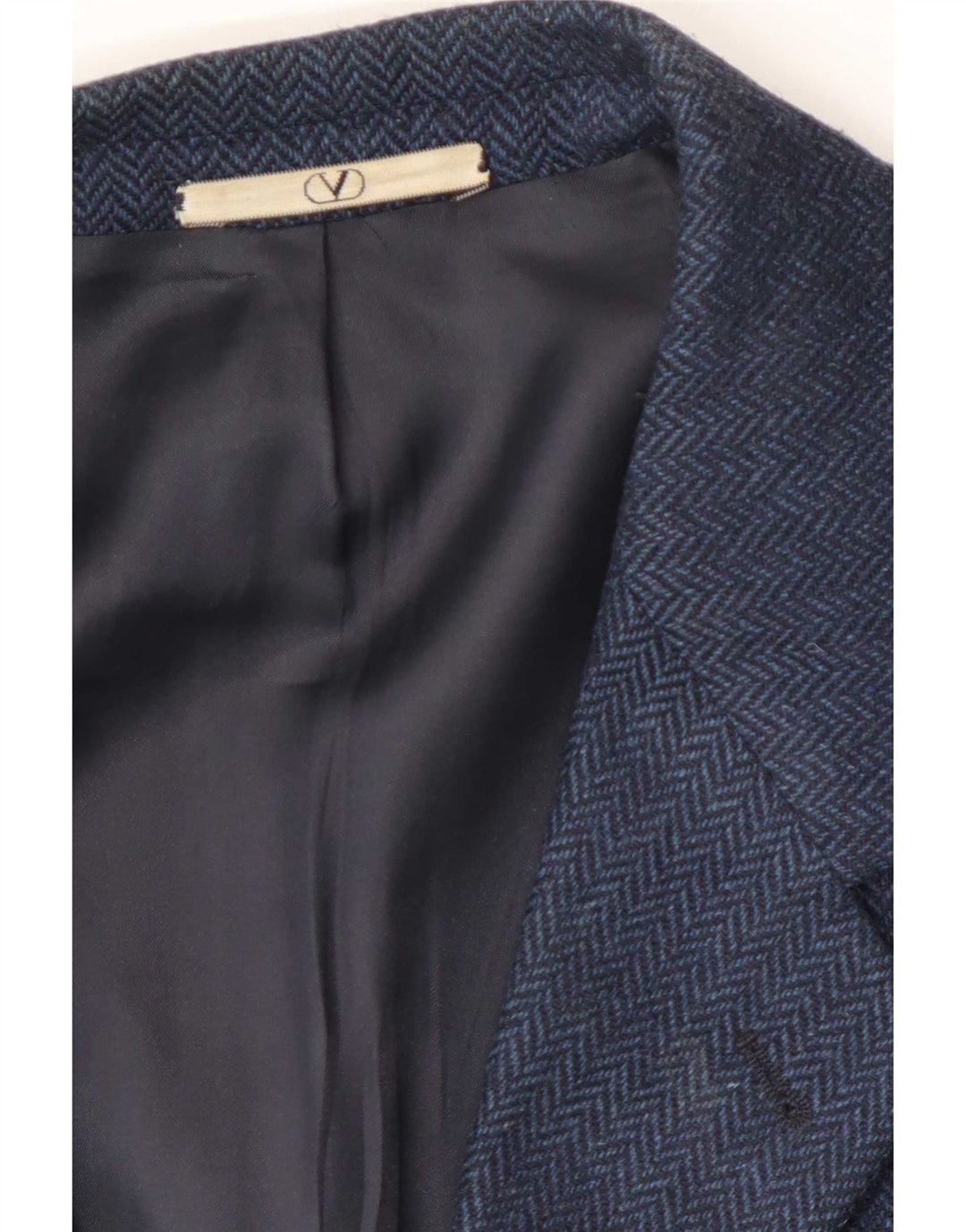 Valentino Herre 3-knaps blazerjakke UK 38 Medium marineblå sildeben