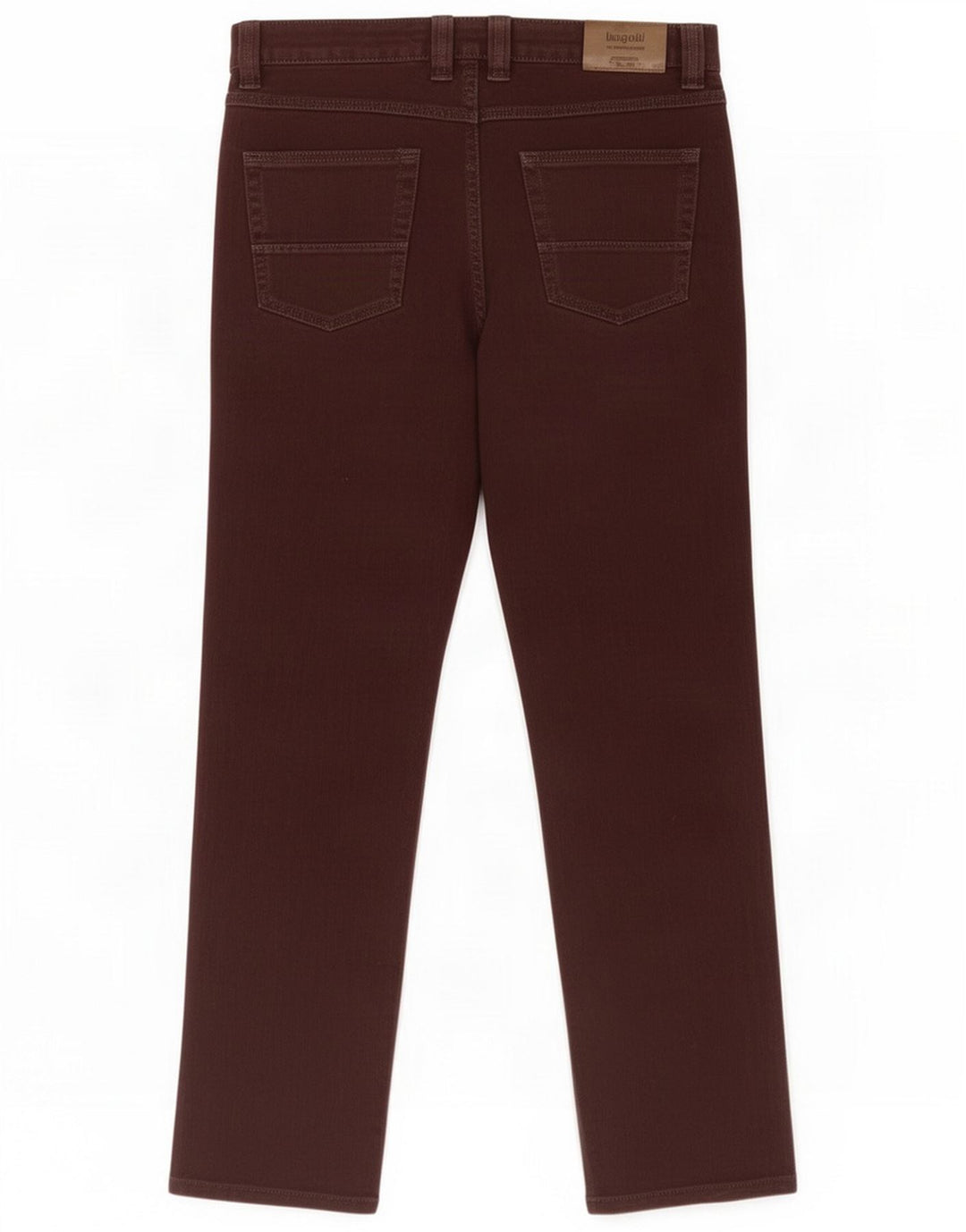 Bugatti Straight Jeans til mænd W34 L32 Maroon Cotton