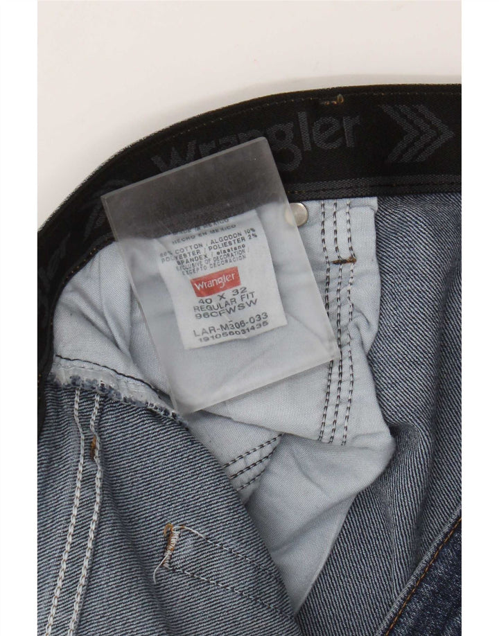 Wrangler Herre Regular Fit Capri Jeans W40 L23 Marineblå Bomuld