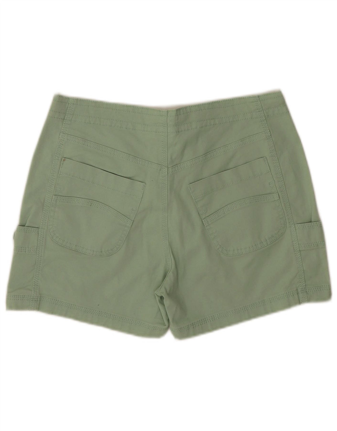 Weird Fish Dame Cargo Shorts UK 8 Small W32 Green Cotton