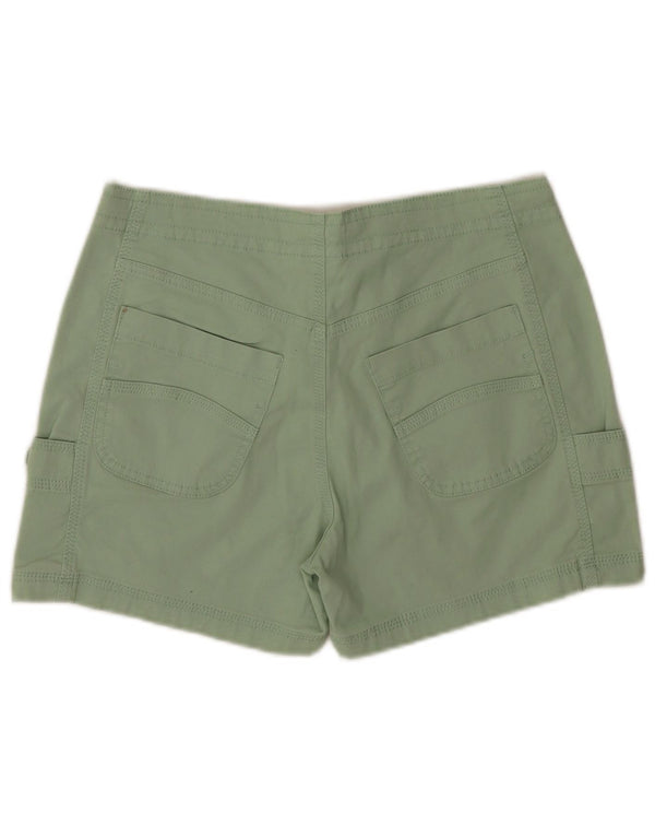 Weird Fish Dame Cargo Shorts UK 8 Small W32 Green Cotton