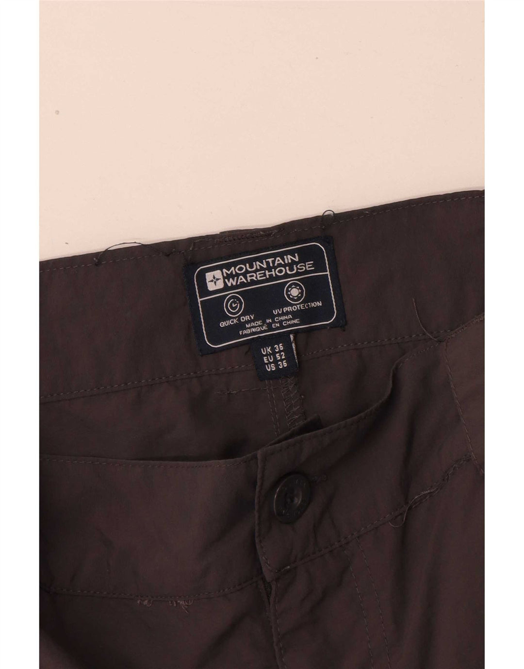 Mountain Warehouse Herre Cargo Shorts W36 Large Grå Polyamid