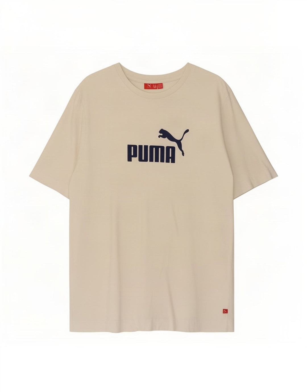 Puma Herre Grafisk T-Shirt Top Medium Hvid