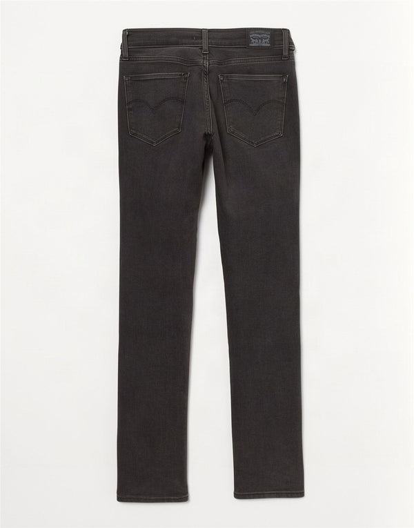 Levi's Dame 724 Højtaljede lige jeans W30 L30 Grå Bomuld