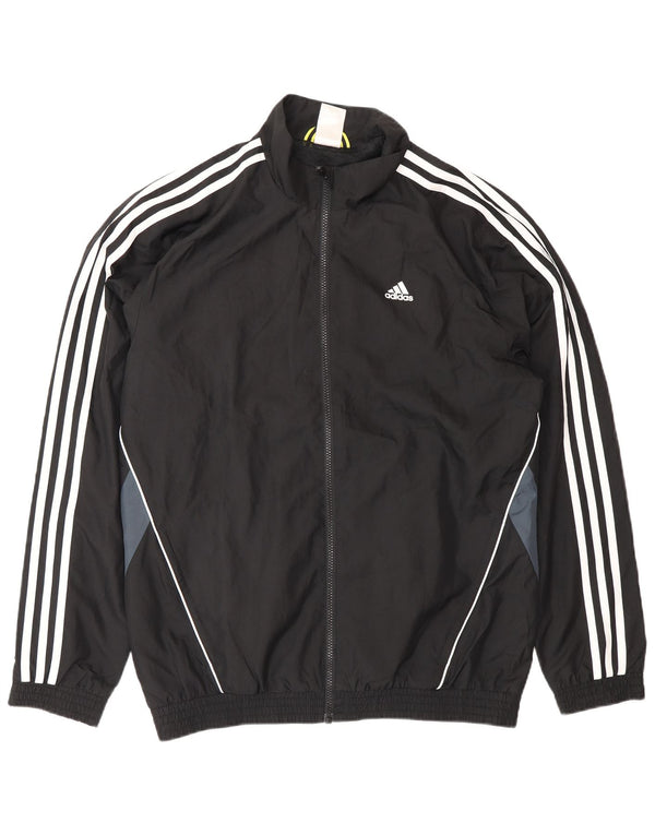 Adidas Træningsdragt til mænd Topjakke UK 38/40 Medium Sort Colourblock