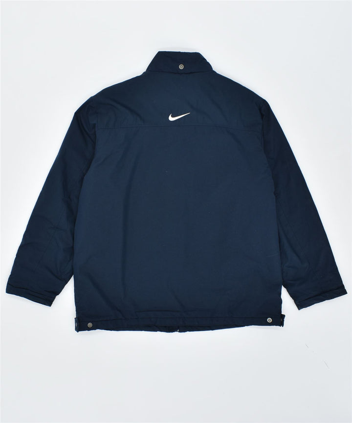 NIKE Windbreaker-jakke til mænd UK 42/44 Stor marineblå polyester