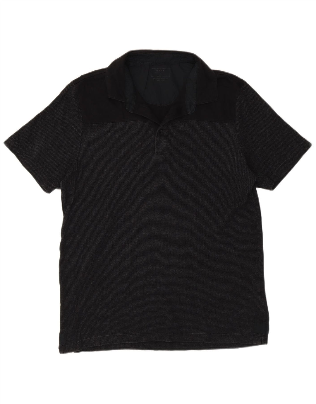 Dkny Herre Polo Shirt Medium Sort Nålestribet Bomuld