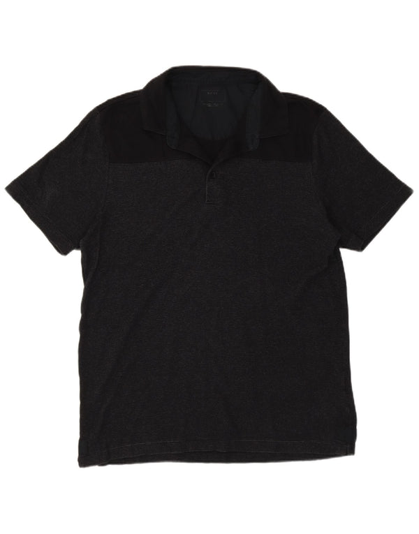 Dkny Herre Polo Shirt Medium Sort Nålestribet Bomuld