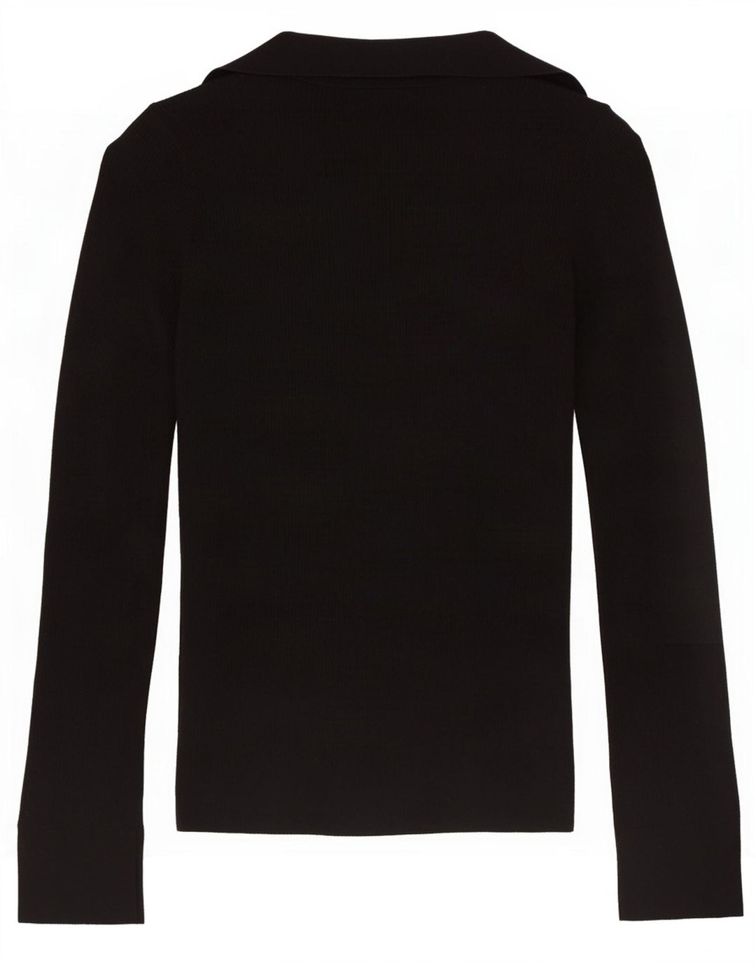 Massimo Dutti Dame Cardigan Sweater UK 10 Small Black Wool