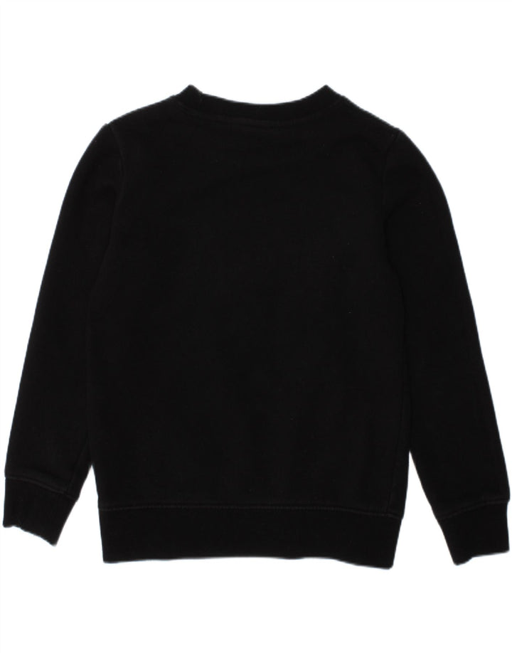 NIKE Boys Graphic Sweatshirt Jumper 4-5 Years Black Cotton