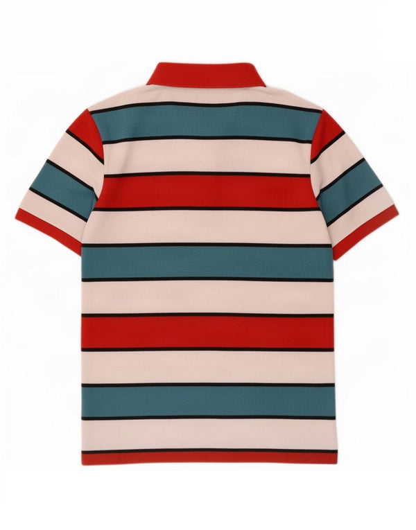 Lacoste herre poloshirt størrelse 4 Medium flerfarvet stribet bomuld